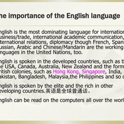 Supreme How To Learn English Well Presentation Free Download Language Importance Reading Communication Most
