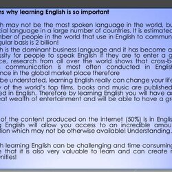 Legit The Importance Of English Language