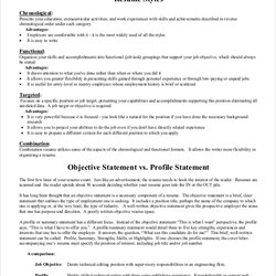 Eminent Free Sample Objective Statement Resume Templates In Business Style