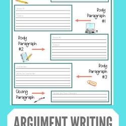 Sublime Argumentative Essay Writing Graphic Organizers Grade Organizer Argument Students Main Paragraph