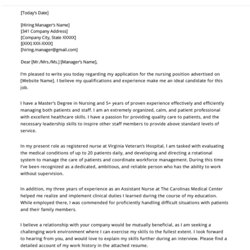 Outstanding Nursing Cover Letter Example Resume Genius Registered Rn Resident Regard Internship Surat