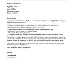 Superior Office Clerk Job Application Letter How To Write An