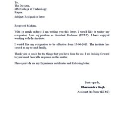 Spiffing Resignation Letter