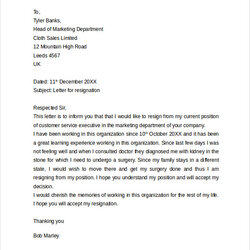 The Highest Quality Resignation Letter Samples Examples Format Sample