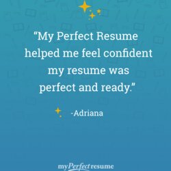 The Highest Standard My Perfect Resume Reviews