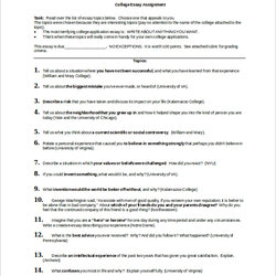 Worthy Free College Essay Samples In Ms Word Assignment Example Sample Essays