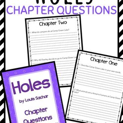 Spiffing Holes By Louis Chapter Questions Education Middle School