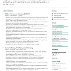 Superb Maintenance Technician Resume Example Writing Tips For Examples
