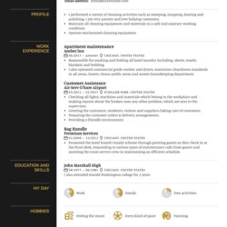 High Quality Resume Examples By Real People Apartment Maintenance Sample Samples Edit Builder Using Image