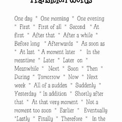 Perfect Argumentative Essay Transition Words New On Of
