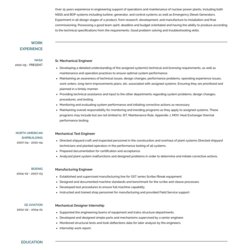 Superior Mechanical Engineer Resume Samples And Templates Template Sample Examples Consulting Sr
