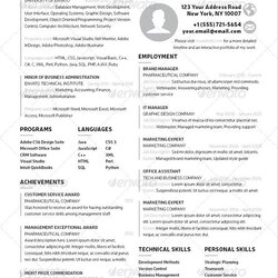 Superb Modern One Page Resume First
