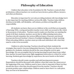 Tremendous Paper On Philosophy Of Education Web Teaching Portfolio Professional Reflection Instructional