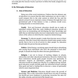 Eminent Philosophy Of Education Essay Sample Educational Statement Paper Outline Mind Essays Permanent Keep