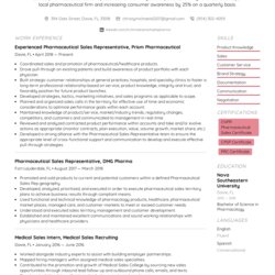 Admirable Pharmaceutical Sales Representative Resume Example Writing Tips For