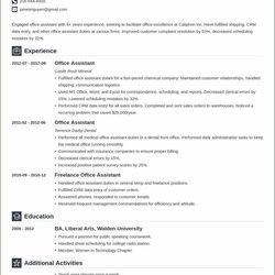 Worthy Resume Format For Office Jobs Example Gallery