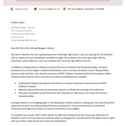 Marvelous First Job High School Student Cover Letter Template Example