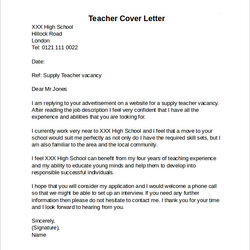 Sublime Cover Letter Public Relations War Resume High School Teacher