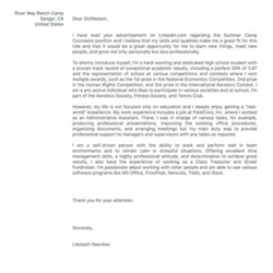 Spiffing High School Student Cover Letter Example Experienced Templates Thumbnail