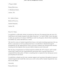 Supreme Best Nursing Resignation Letters Samples Letter