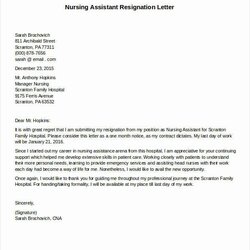 The Highest Quality Nurses Resignation Letter Sample Database Template Collection Letters
