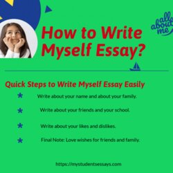 Superb Myself Essay For Kids Class Students Place How To Write