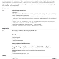 Preeminent How To Make Resume With No Experience Examples Tips Work Job First Template Write